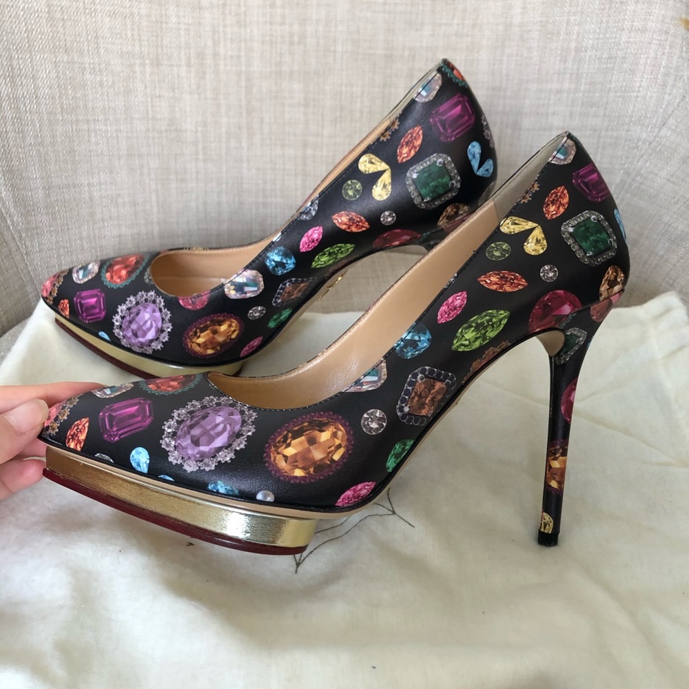 Brand new Charlotte Olympia heels size 7.5